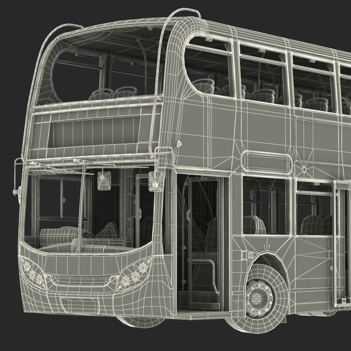 3D model Bus Enviro400 Rigged