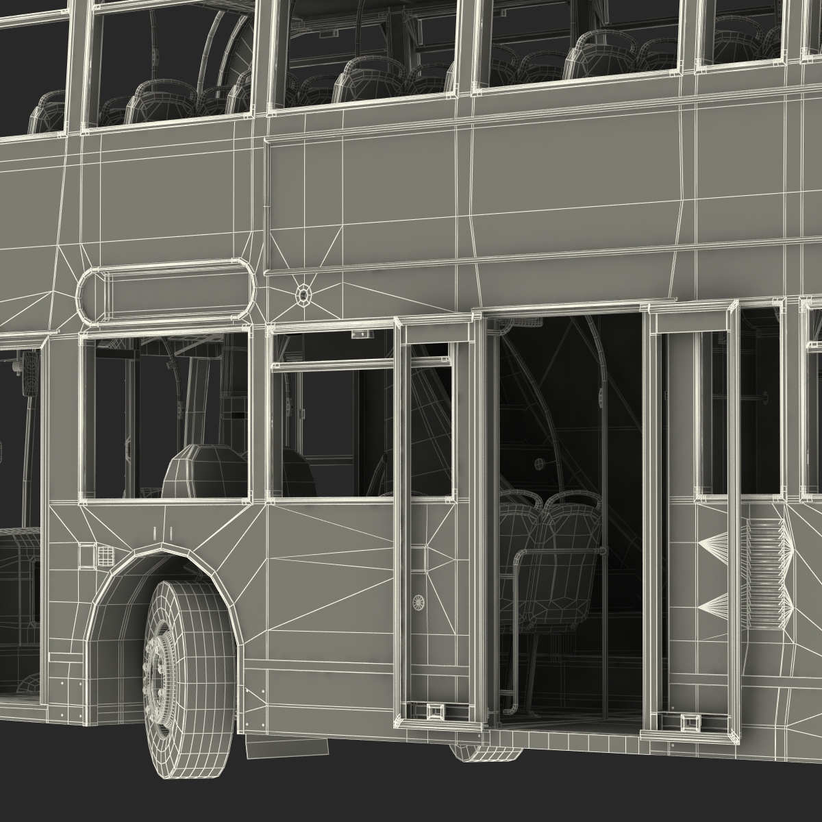 3D model Bus Enviro400 Rigged