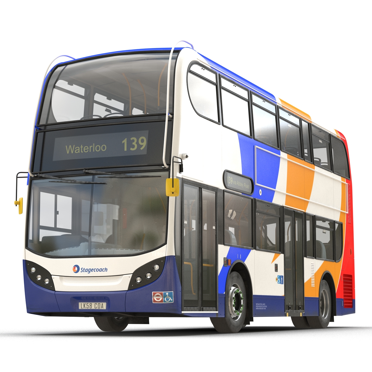 3D Bus Enviro400 model