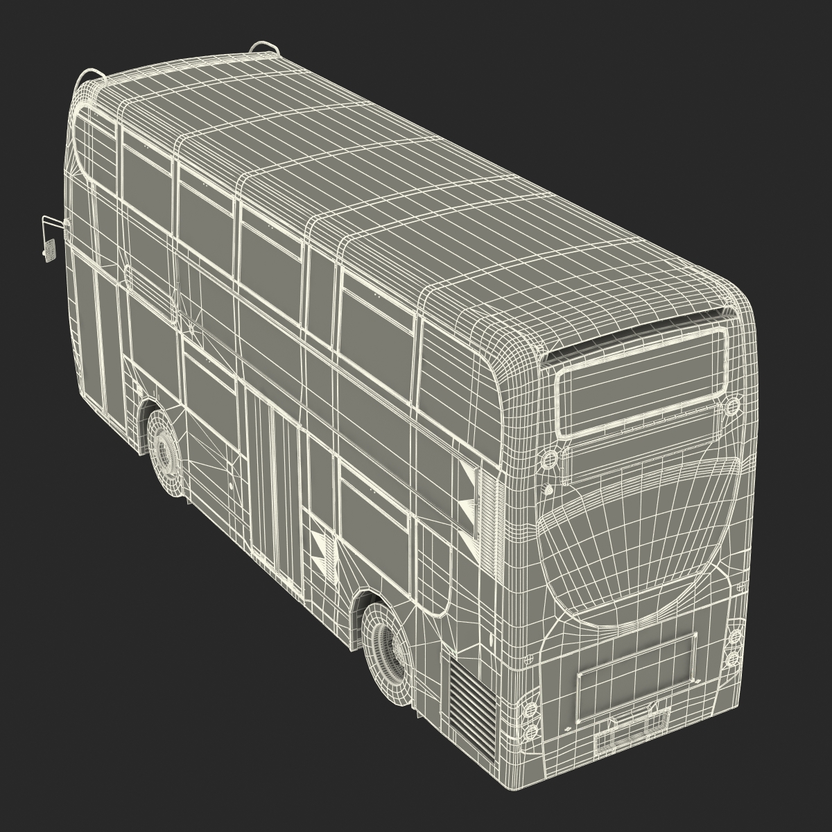 Bus Enviro400 Simple Interior 3D model