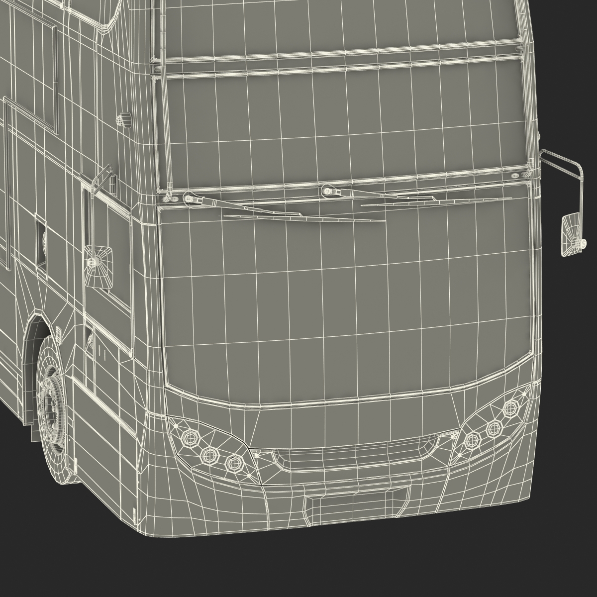 Bus Enviro400 Simple Interior 3D model