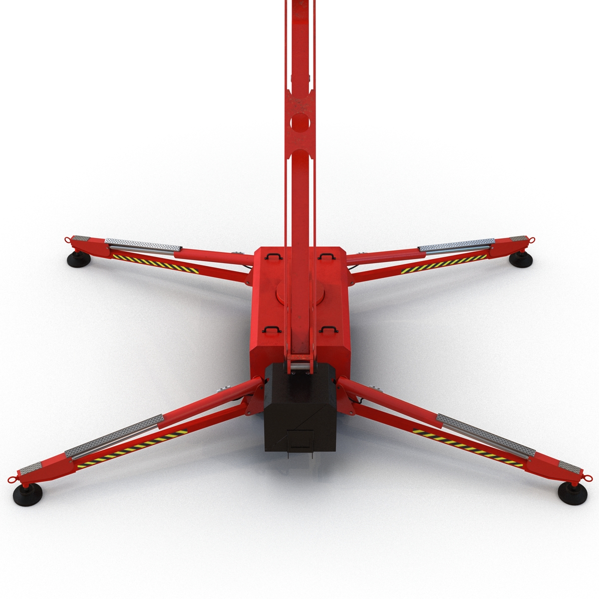 Telescopic Boom Lift Red 3D model