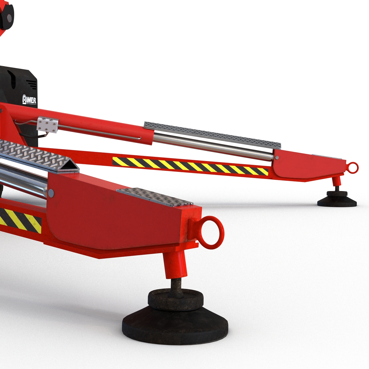 Telescopic Boom Lift Red 3D model