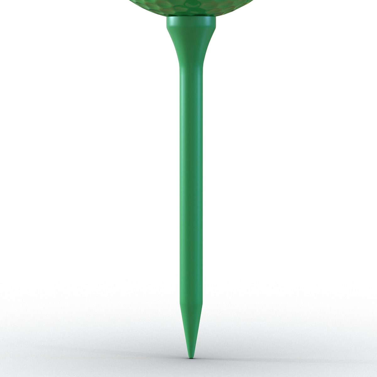 3D Golf Ball and Tee Green model