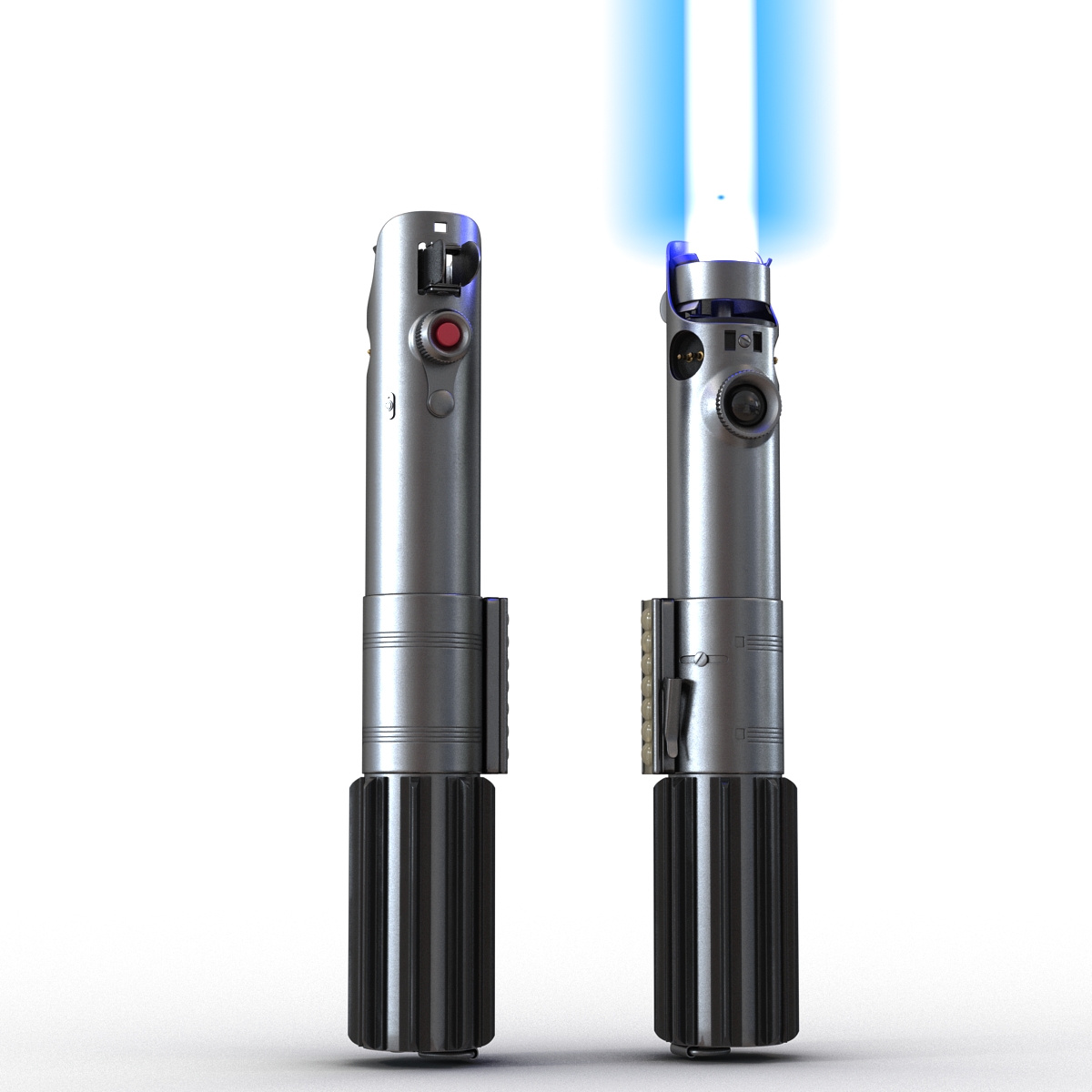 Luke Skywalker Lightsaber Set 3D model