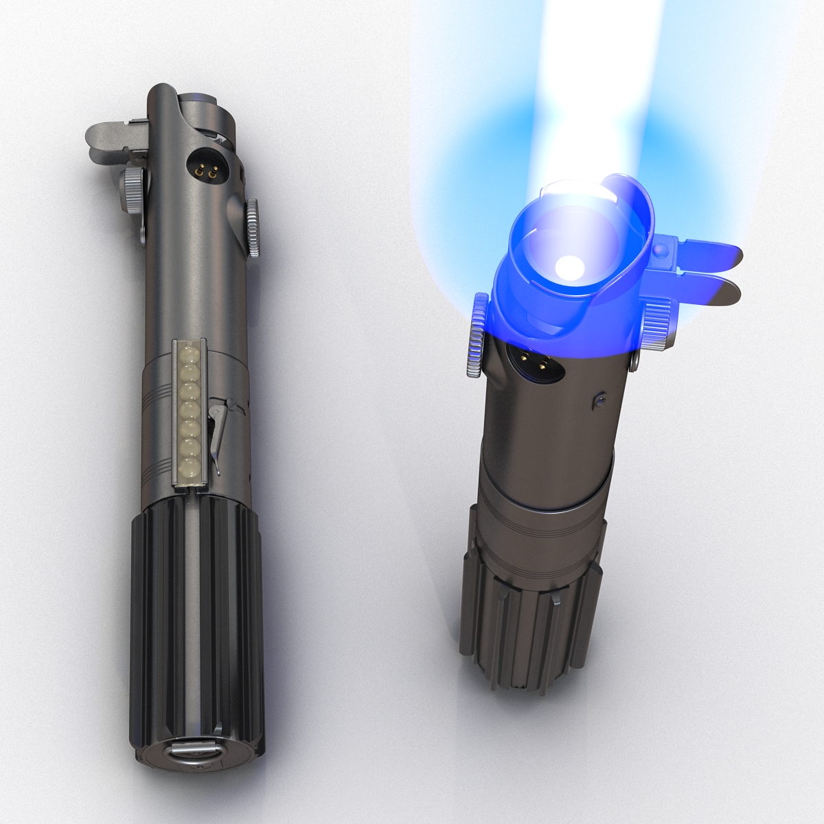 Luke Skywalker Lightsaber Set 3D model