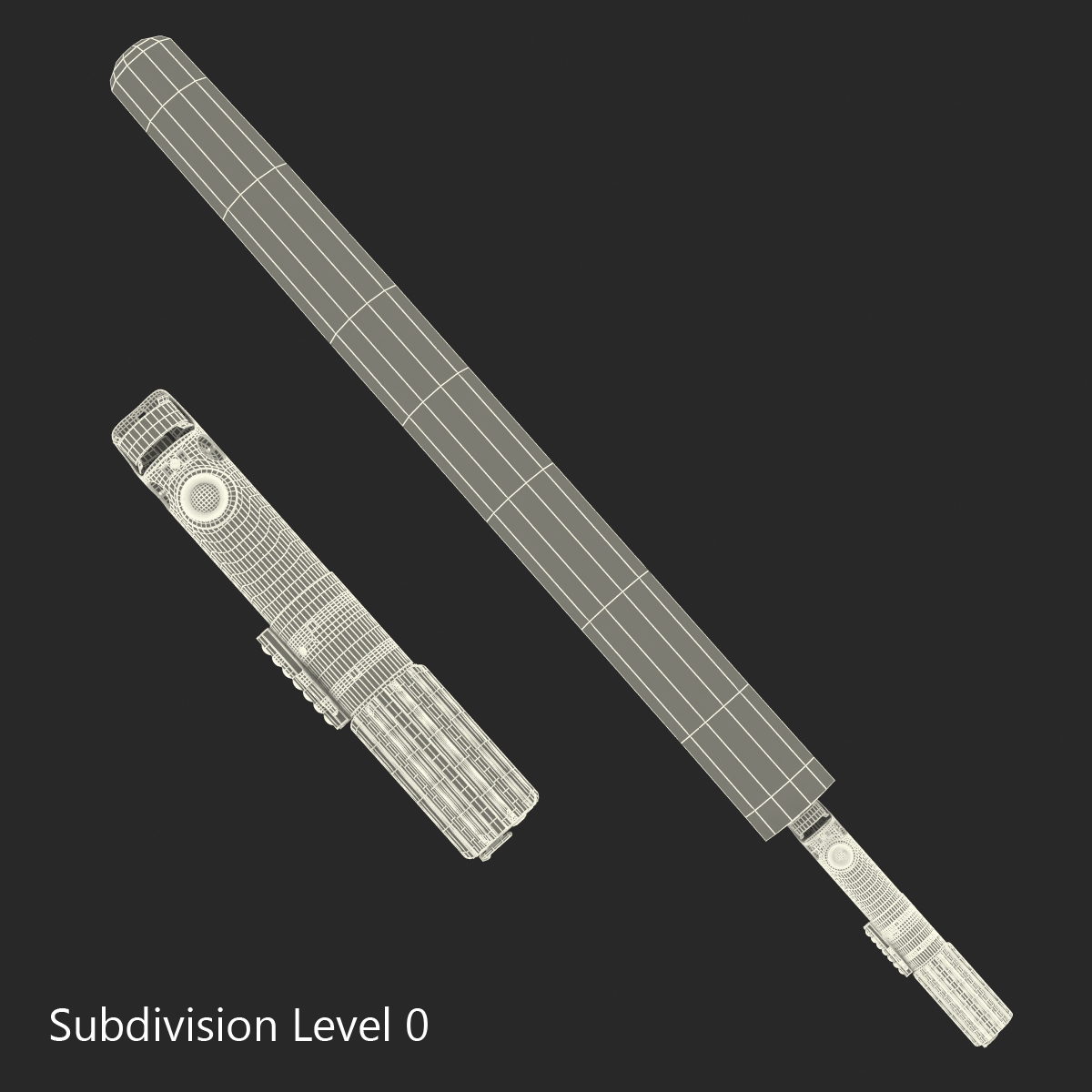 Luke Skywalker Lightsaber Set 3D model