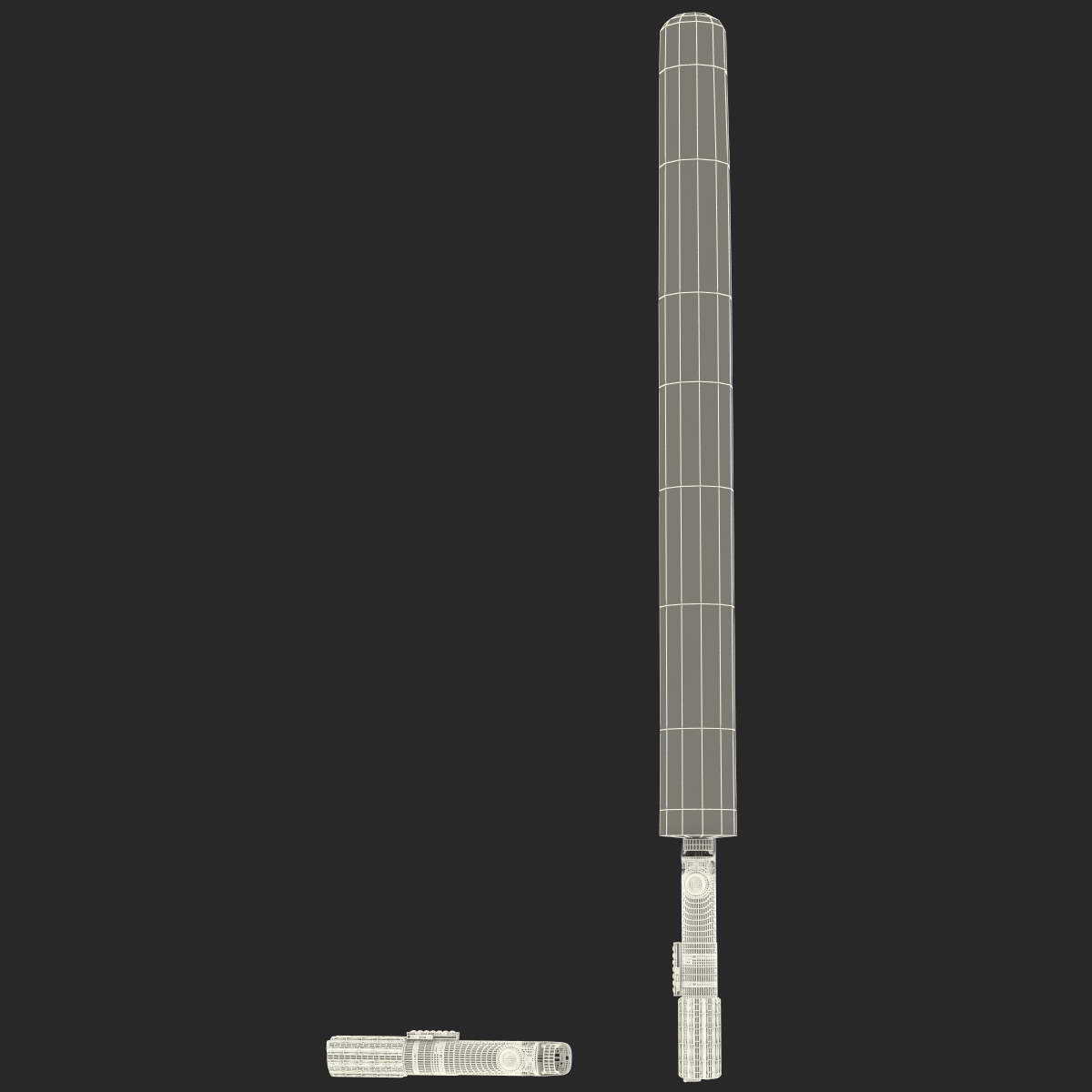 Luke Skywalker Lightsaber Set 3D model