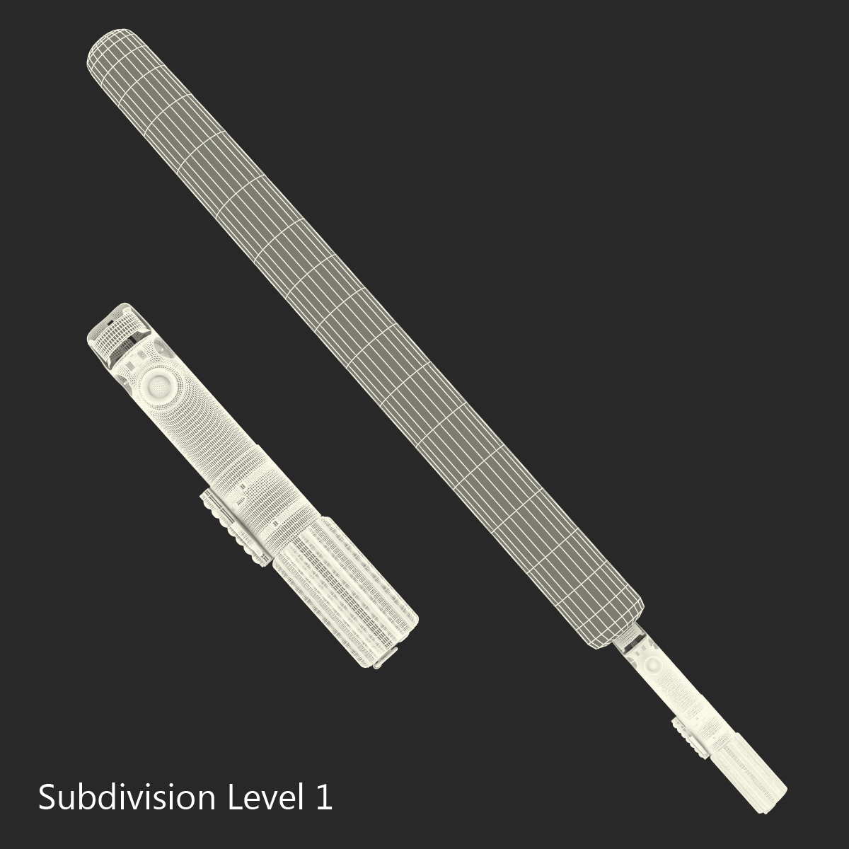 Luke Skywalker Lightsaber Used Set 3D model