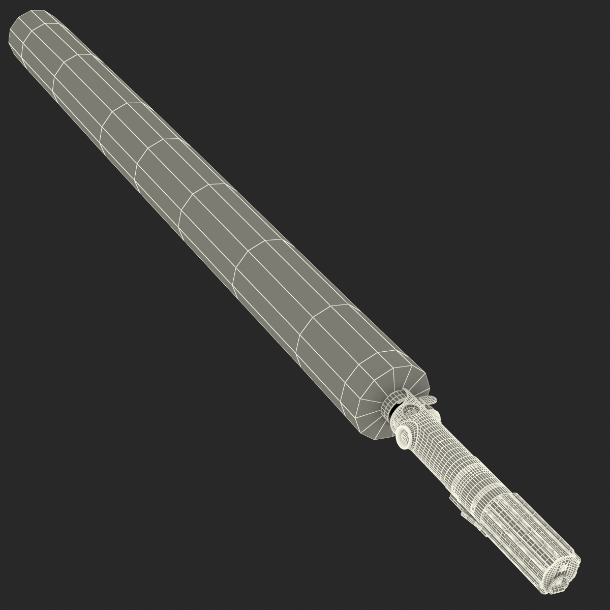 Luke Skywalker Lightsaber Used Set 3D model