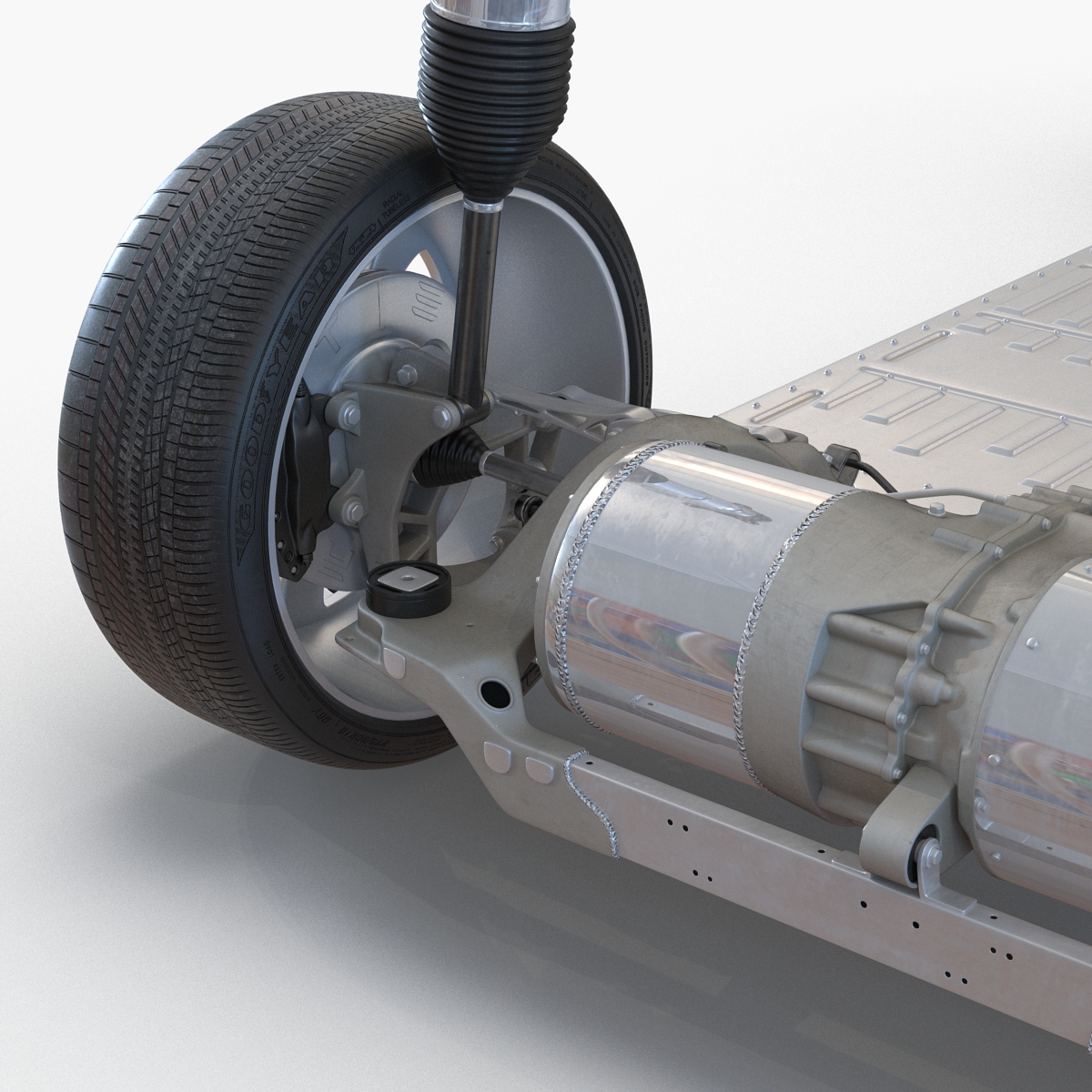 3D Tesla Model S Chassis