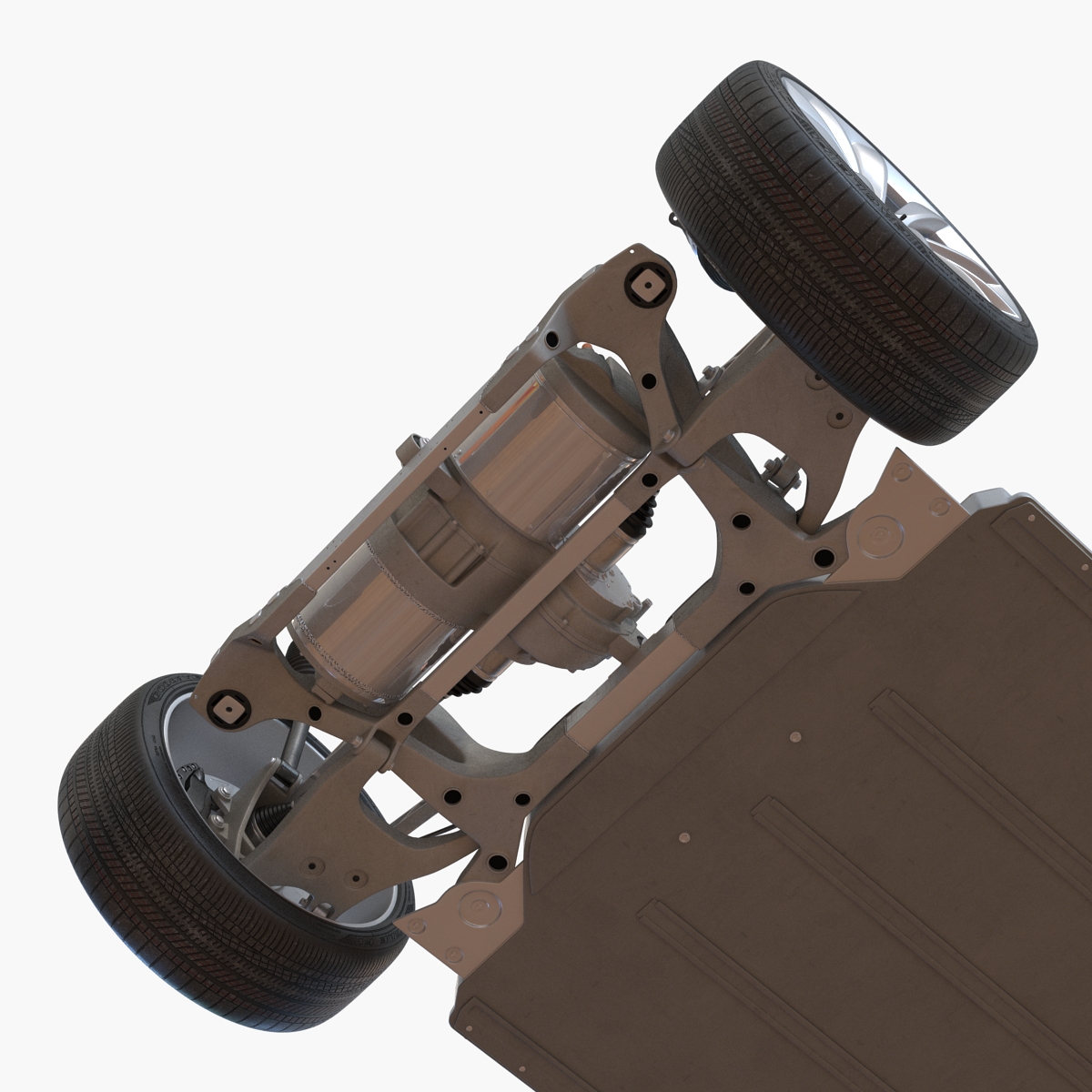 3D Tesla Model S Chassis