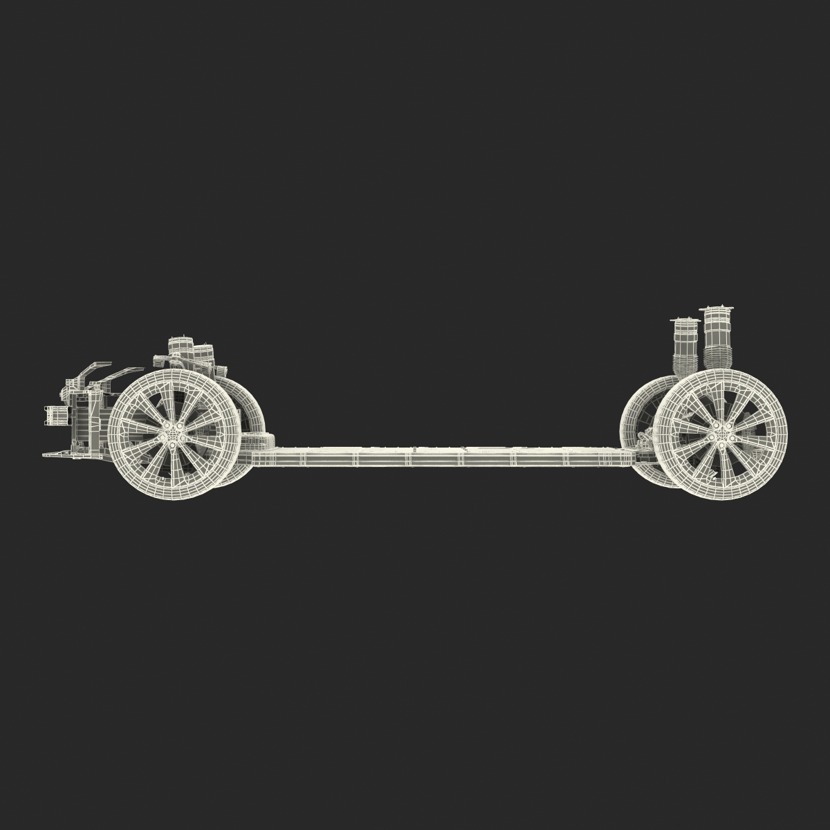 3D Tesla Model S Chassis