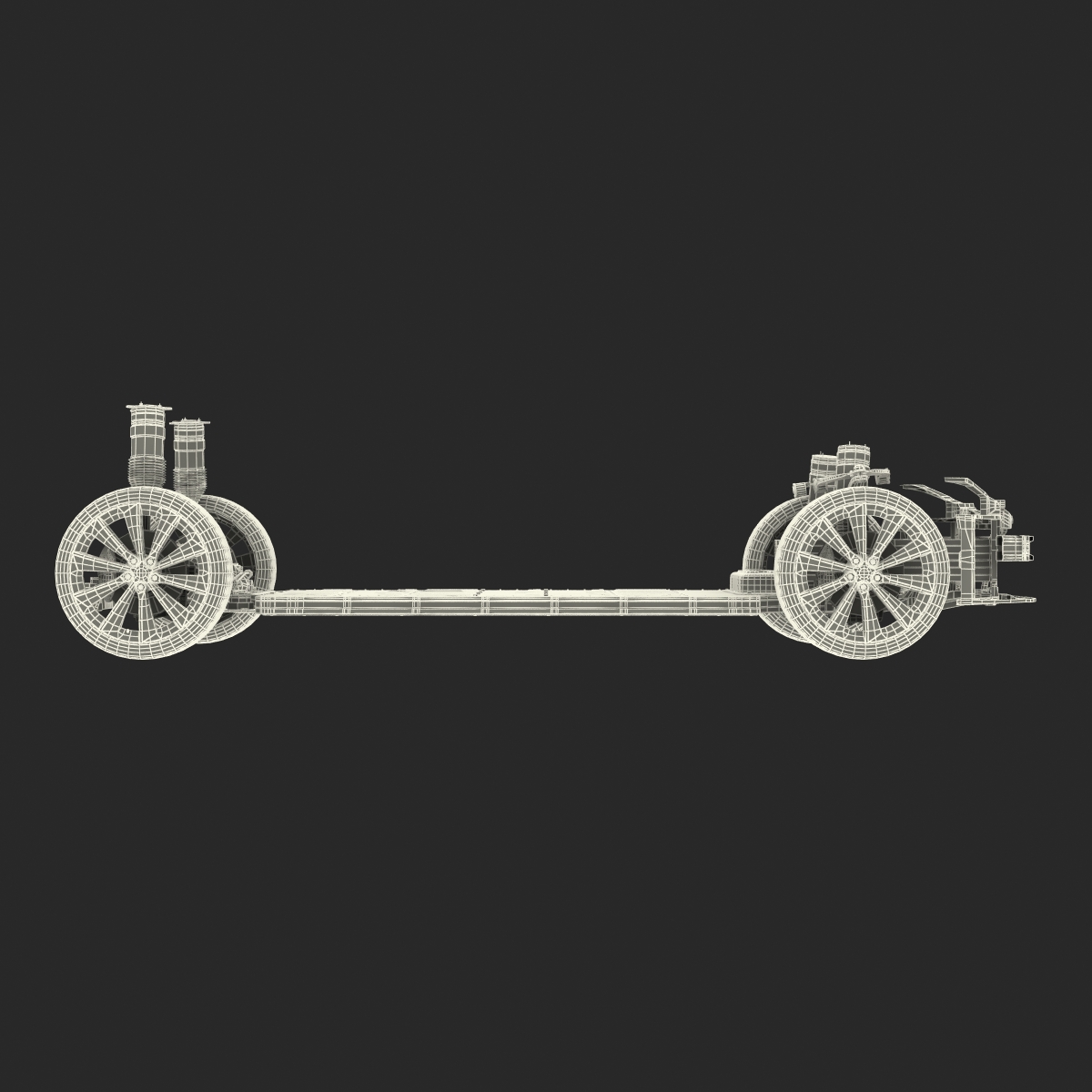 3D Tesla Model S Chassis