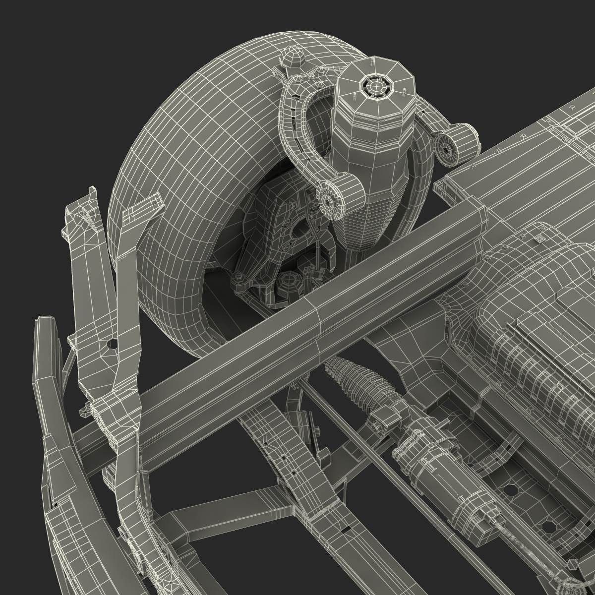 3D Tesla Model S Chassis