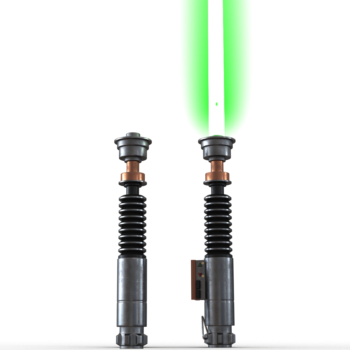 3D Luke Skywalker Lightsaber 2 Set Used