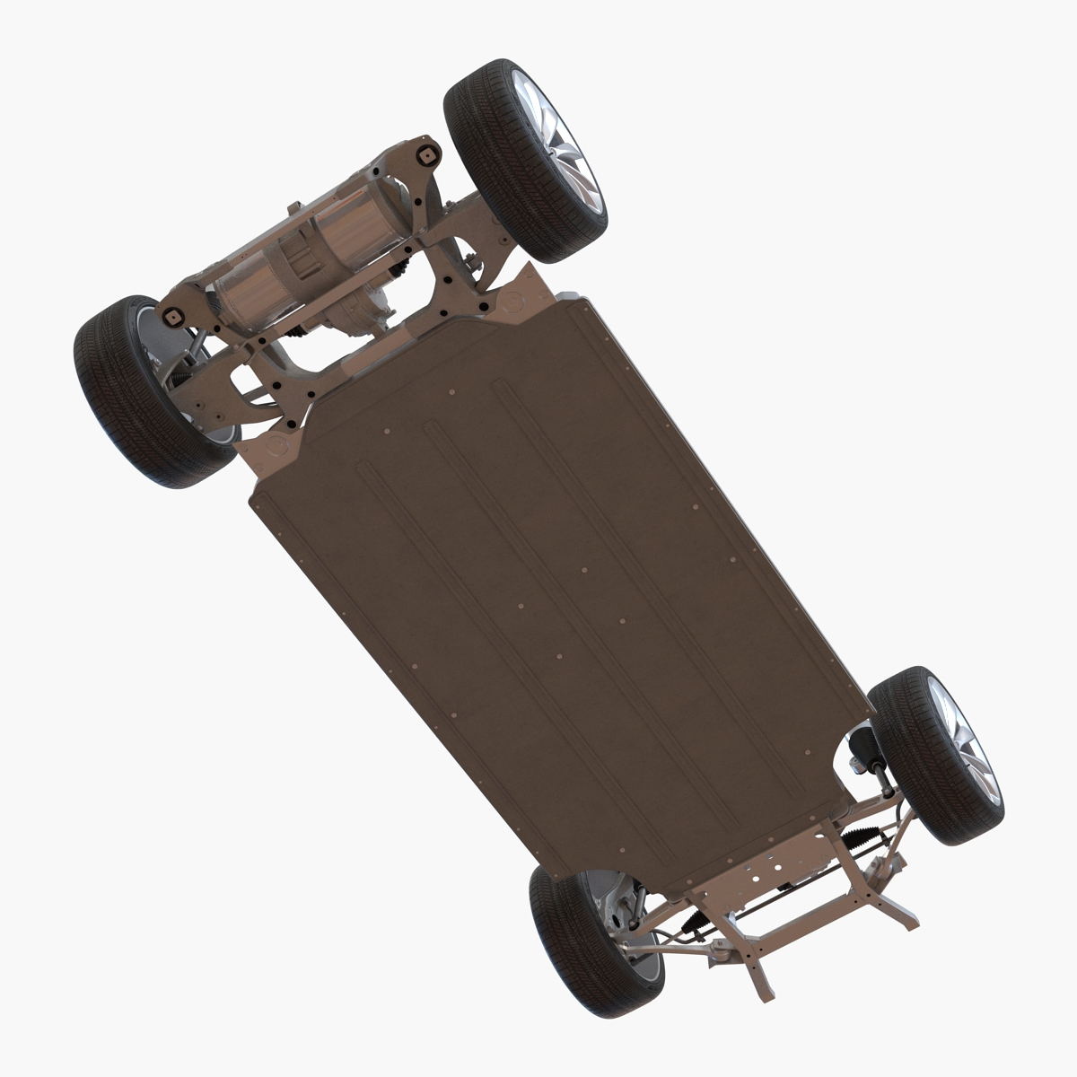 3D Tesla Model S Chassis 2 model