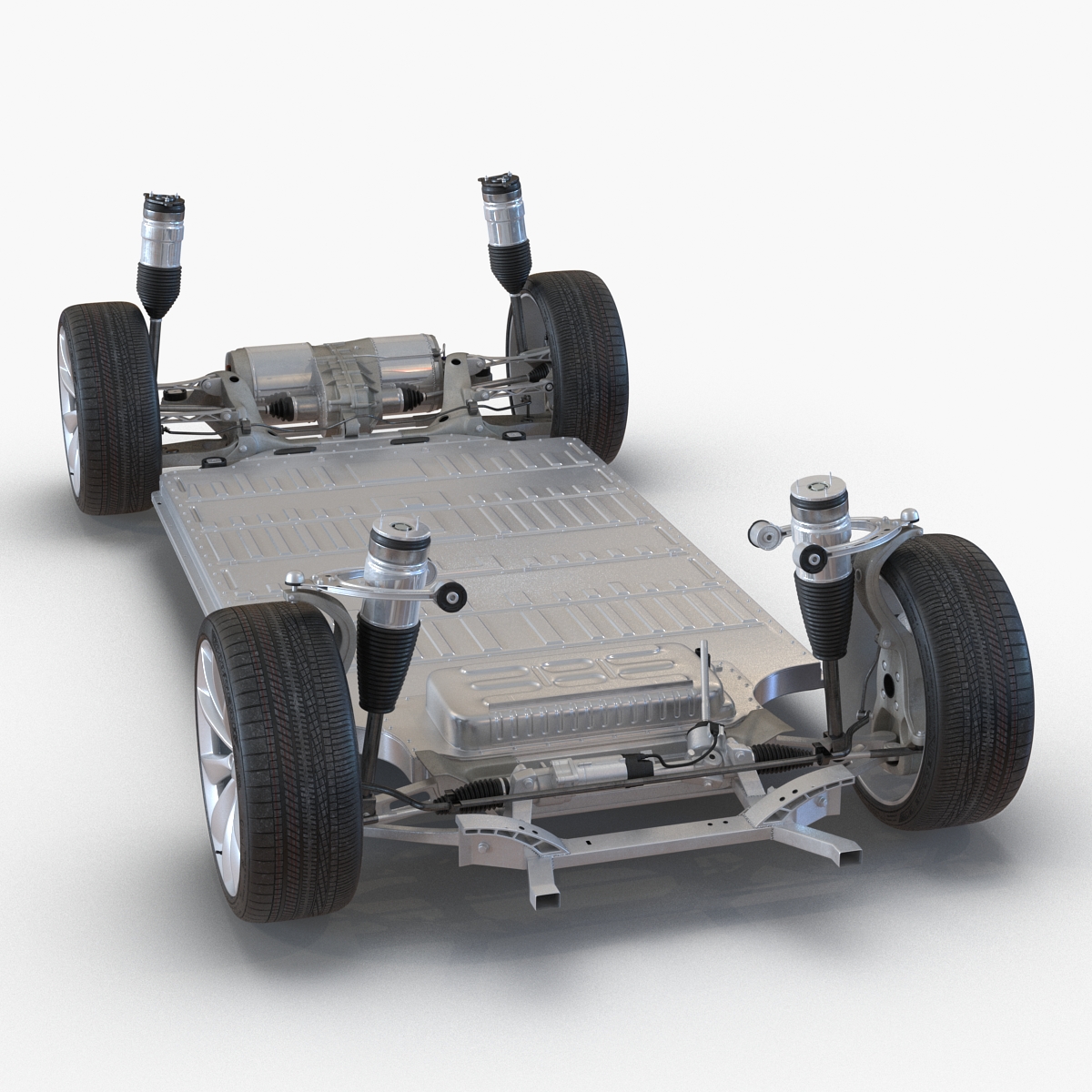 3D Tesla Model S Chassis 2 model