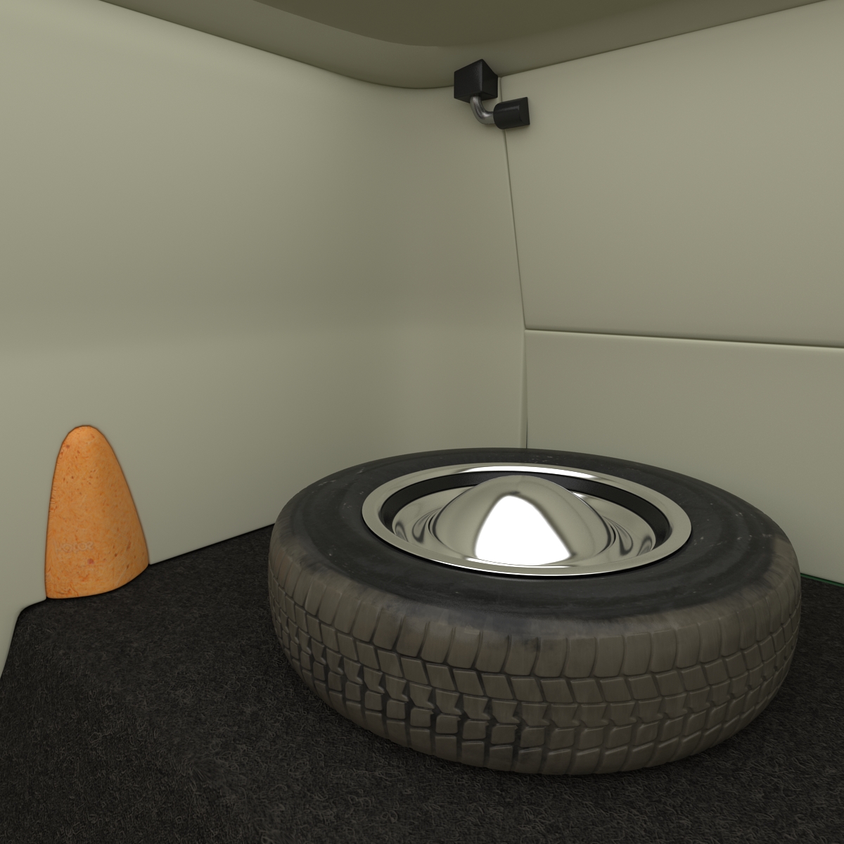 3D Volkswagen Type 2 Panel Van Green model