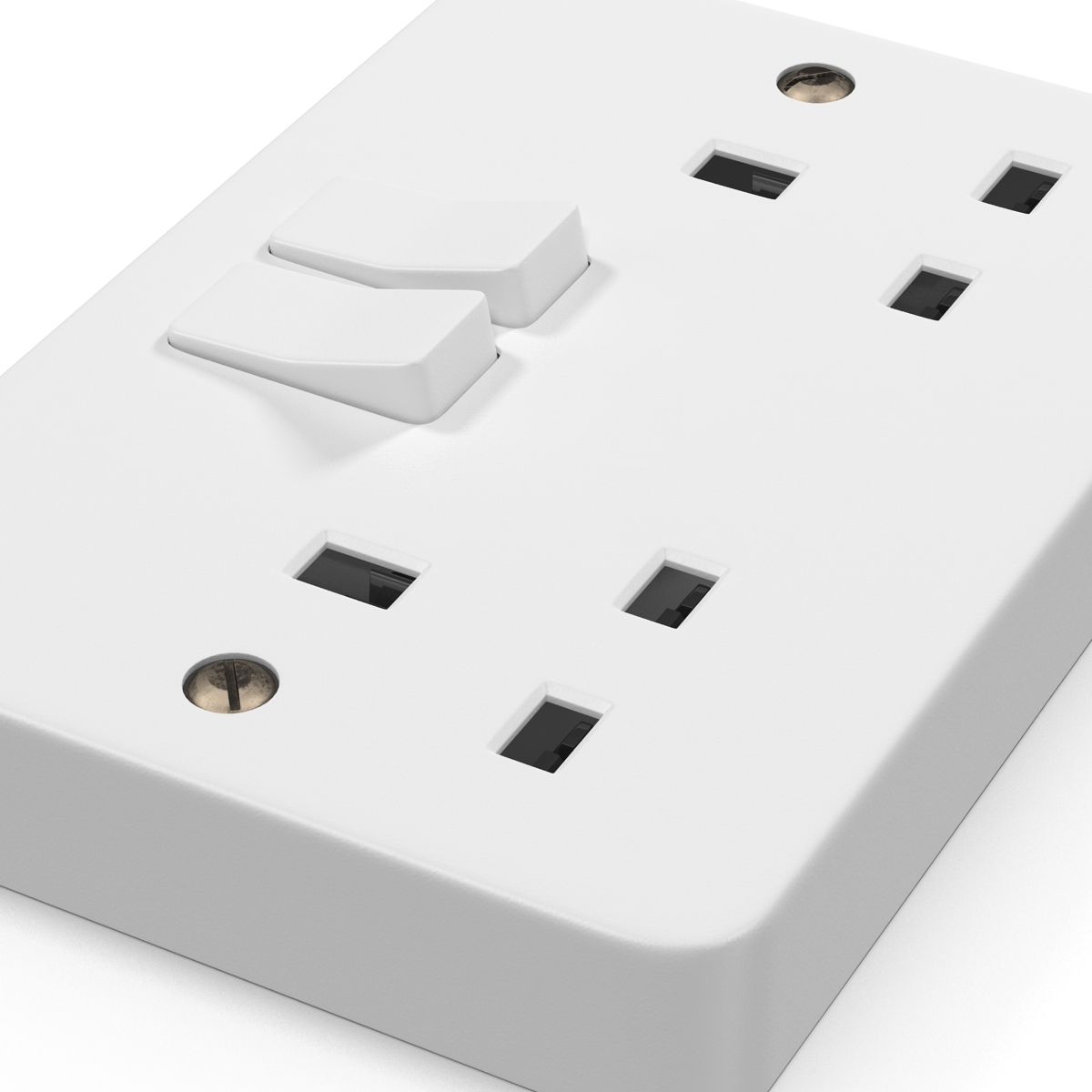 3D UK Electrical Outlet Generic model