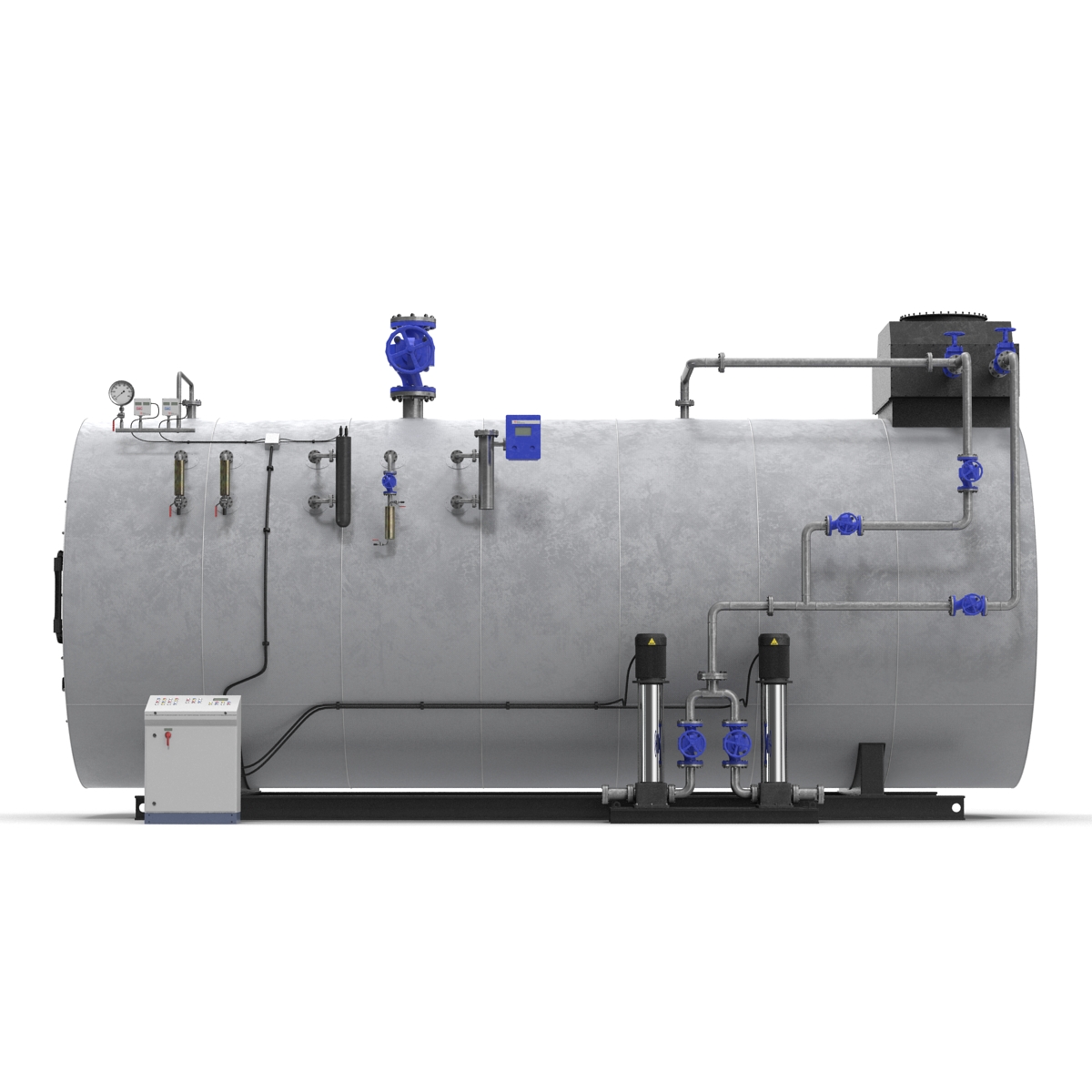 Industrial Gas Steam Generator Boiler 3D