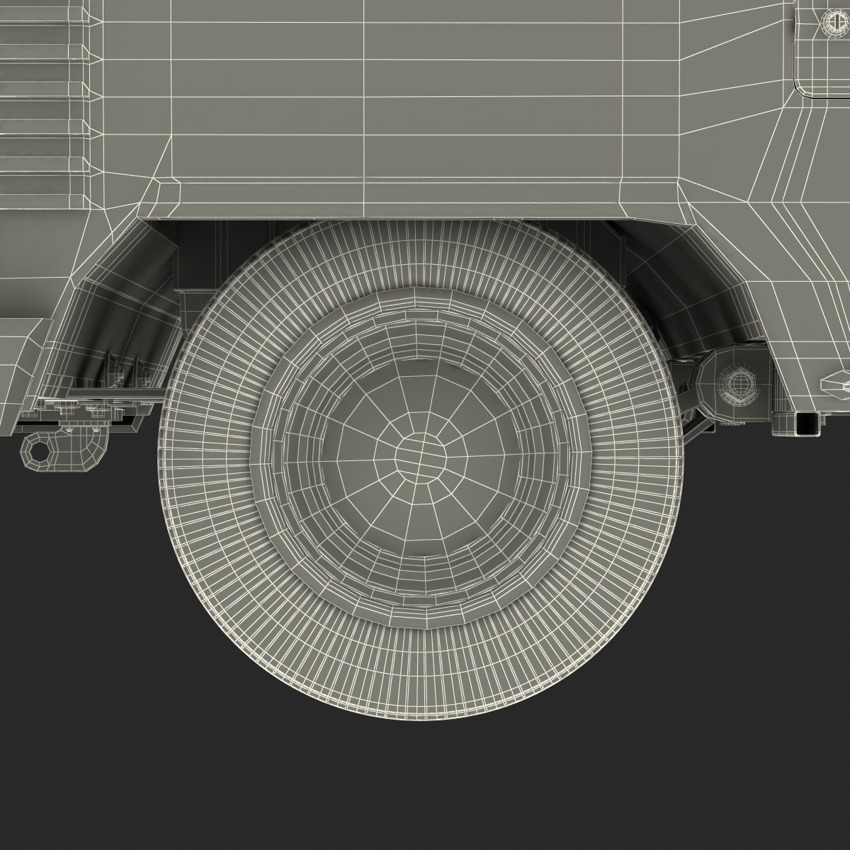 3D Volkswagen Type 2 Single Cab Pick Up Simple Interior Green model