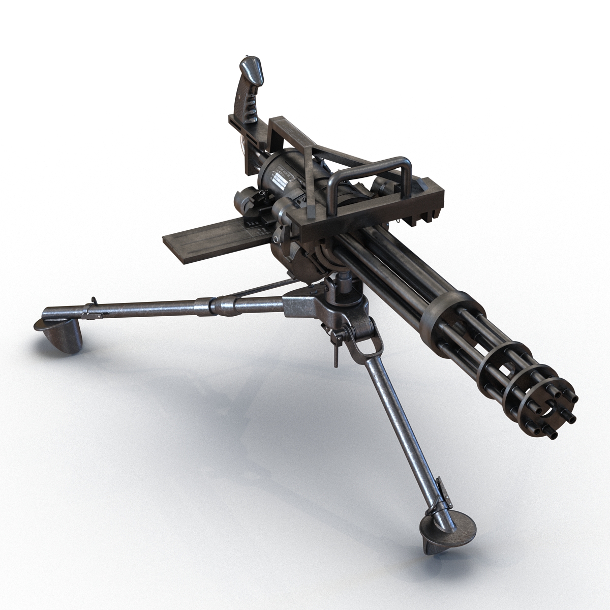 3D model Minigun Tripod Mount