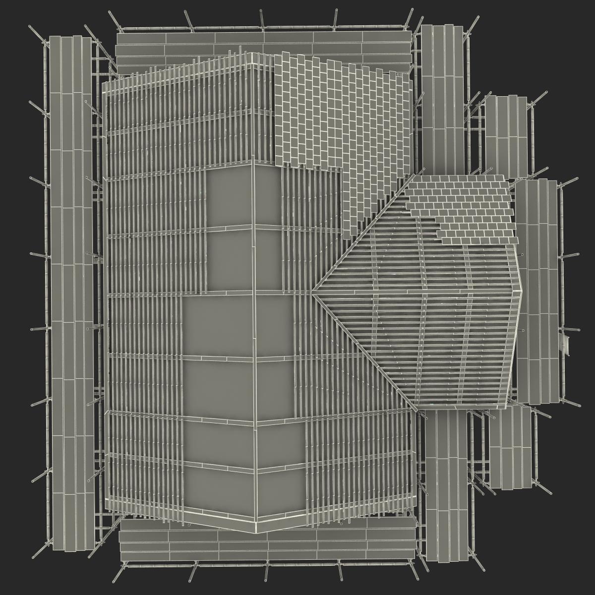 3D Private House Construction 2 model