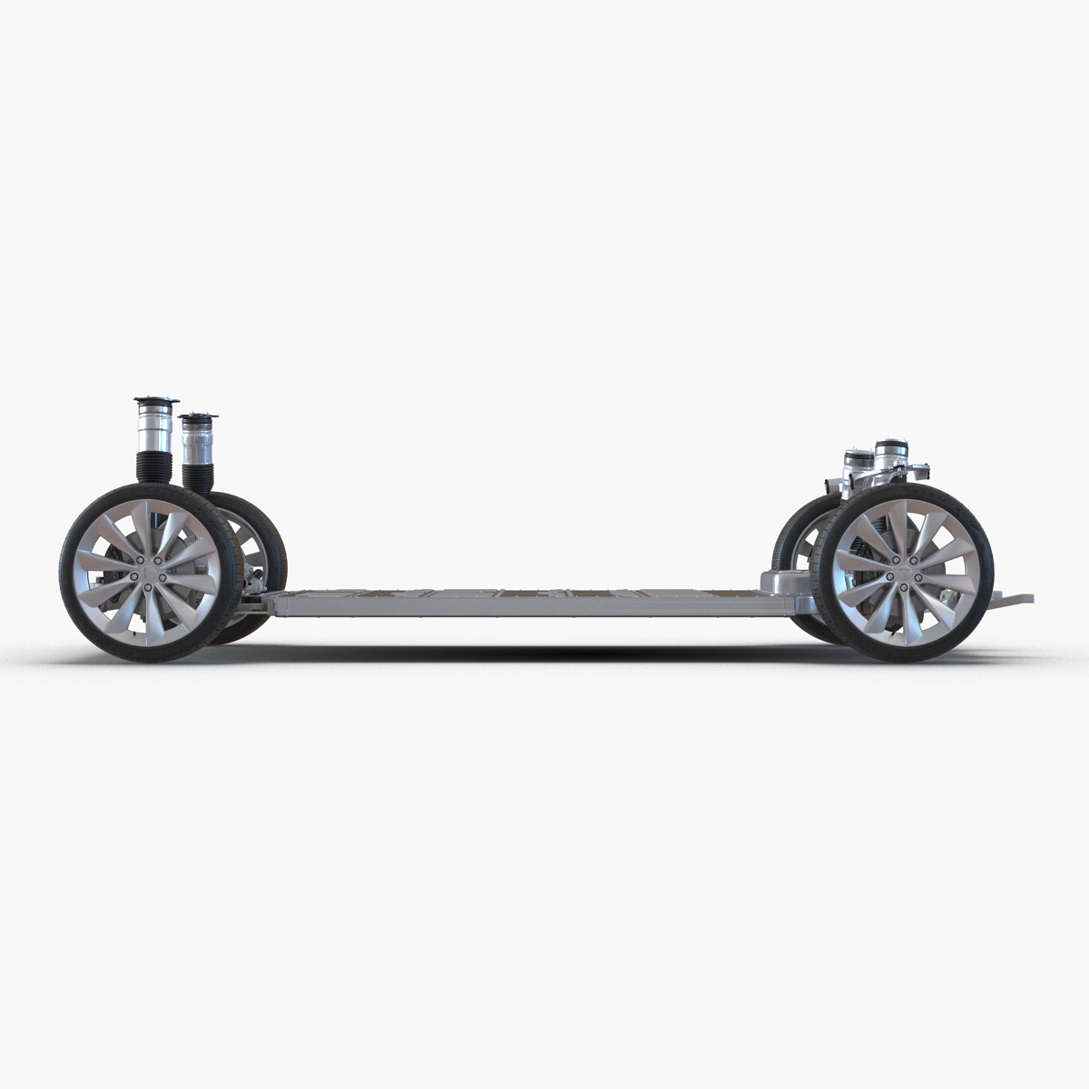 3D Tesla Model S Chassis 2 model