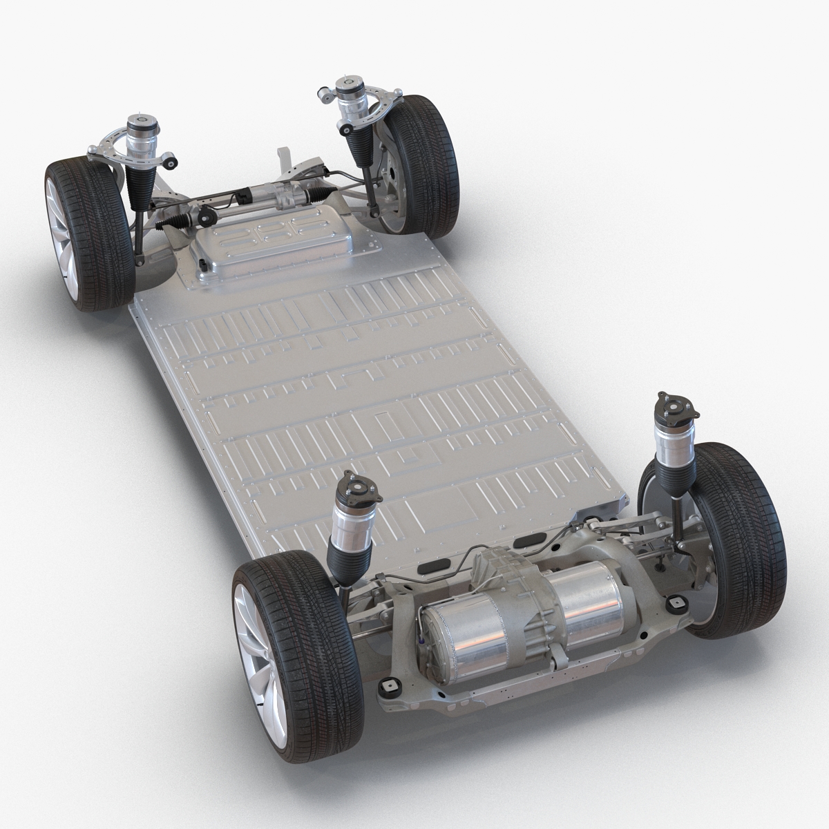 3D Tesla Model S Chassis 2 model