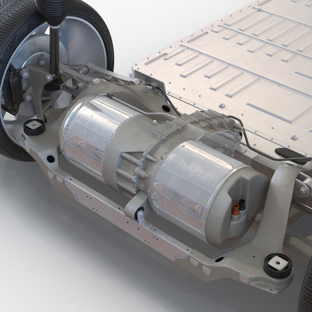 3D Tesla Model S Chassis 2 model