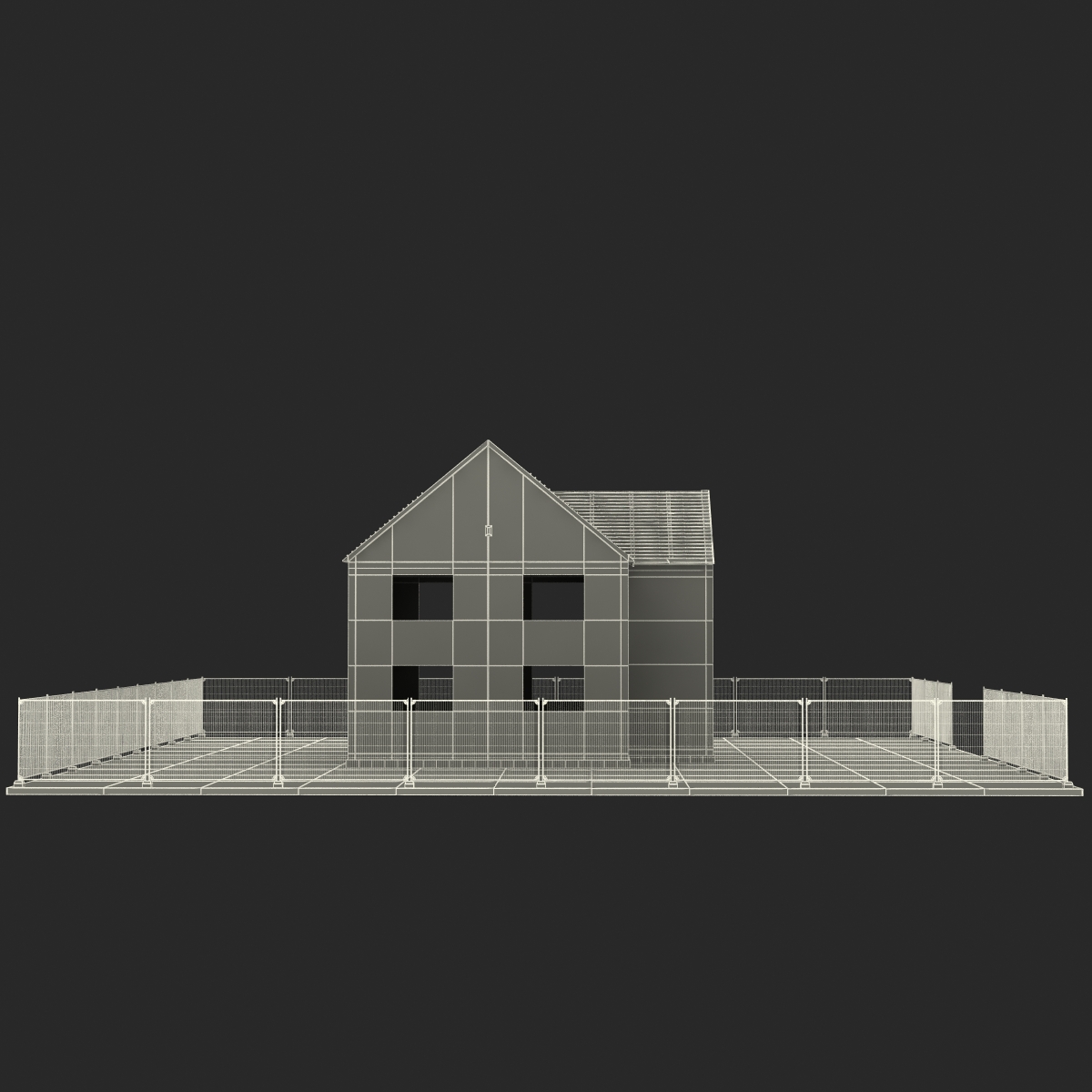 3D Private House Construction 4 model