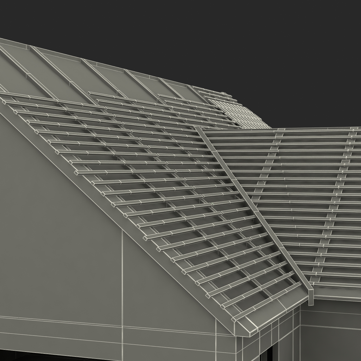 3D Private House Construction 4 model