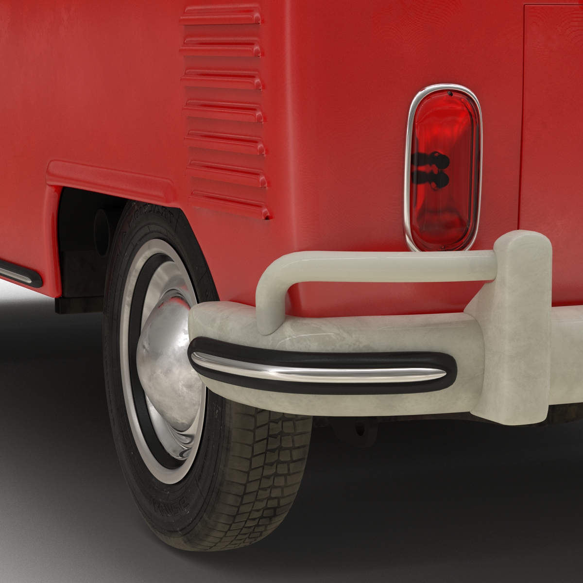 3D model Volkswagen Type 2 Single Cab Pick Up Red