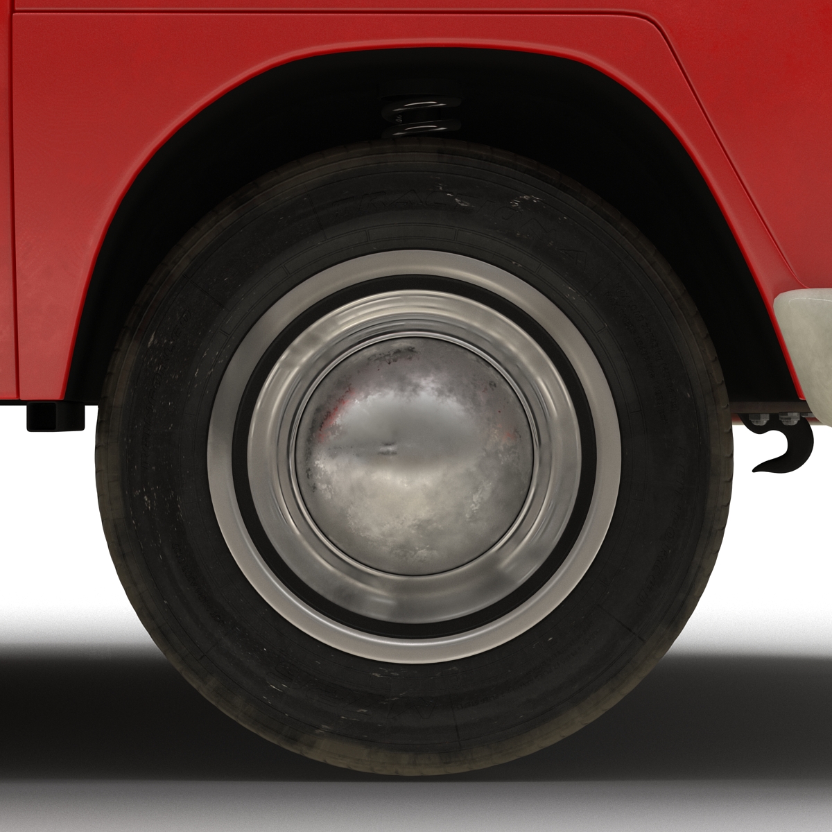 3D model Volkswagen Type 2 Single Cab Pick Up Red