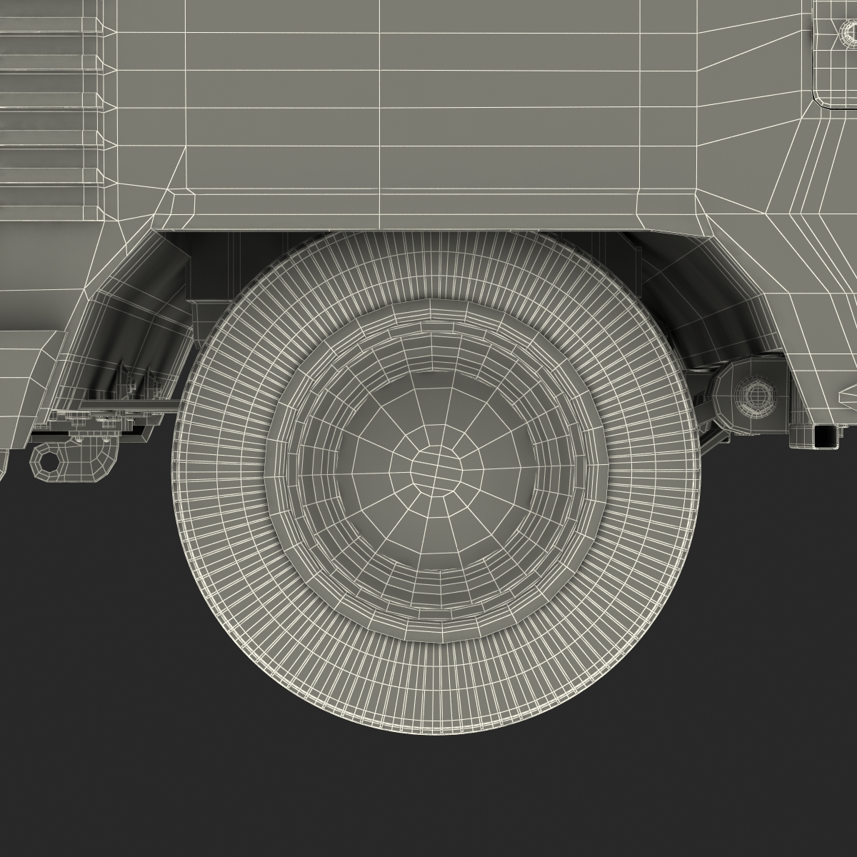 Volkswagen Type 2 Single Cab Pick Up Rigged Green 3D model