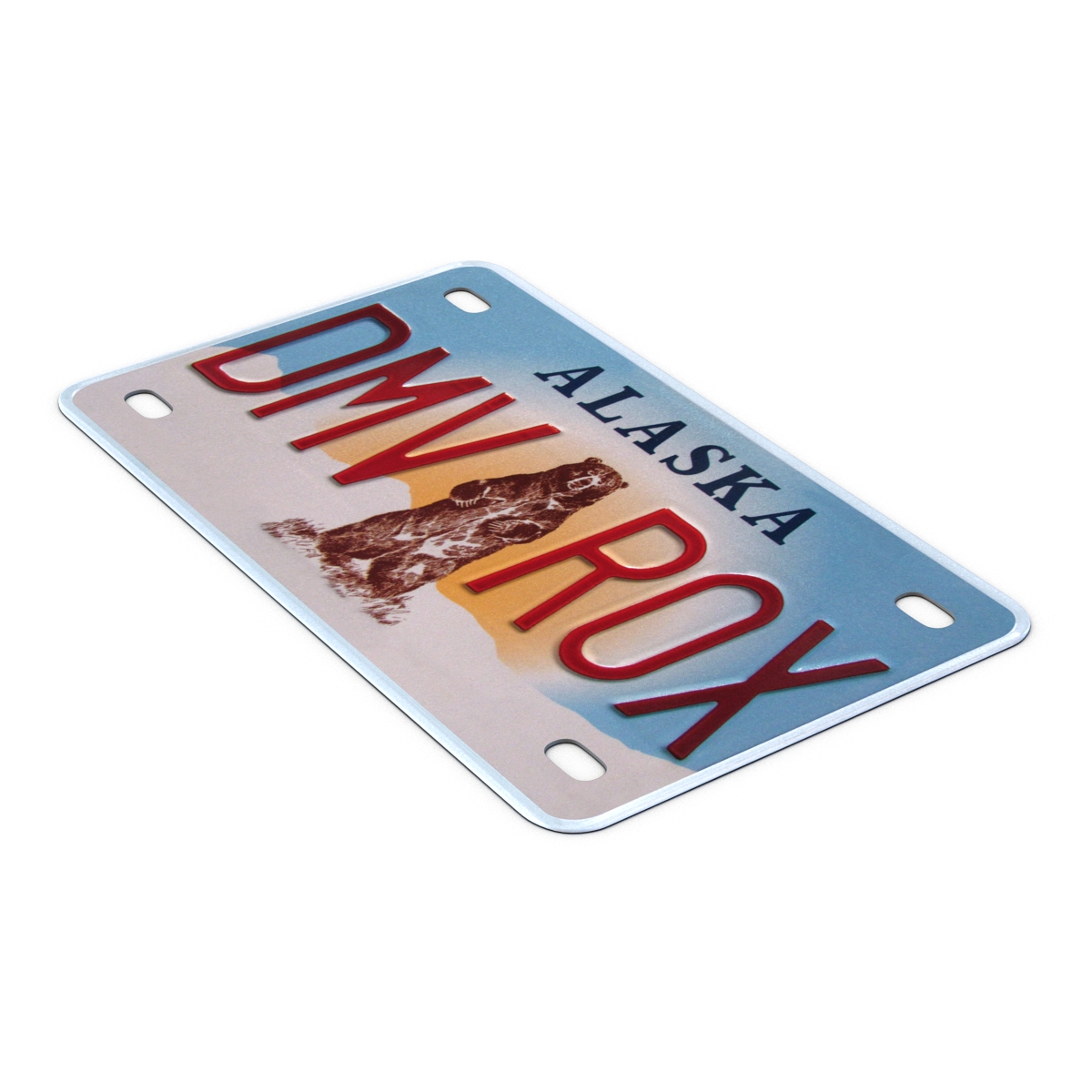 3D model Alaska License Plate