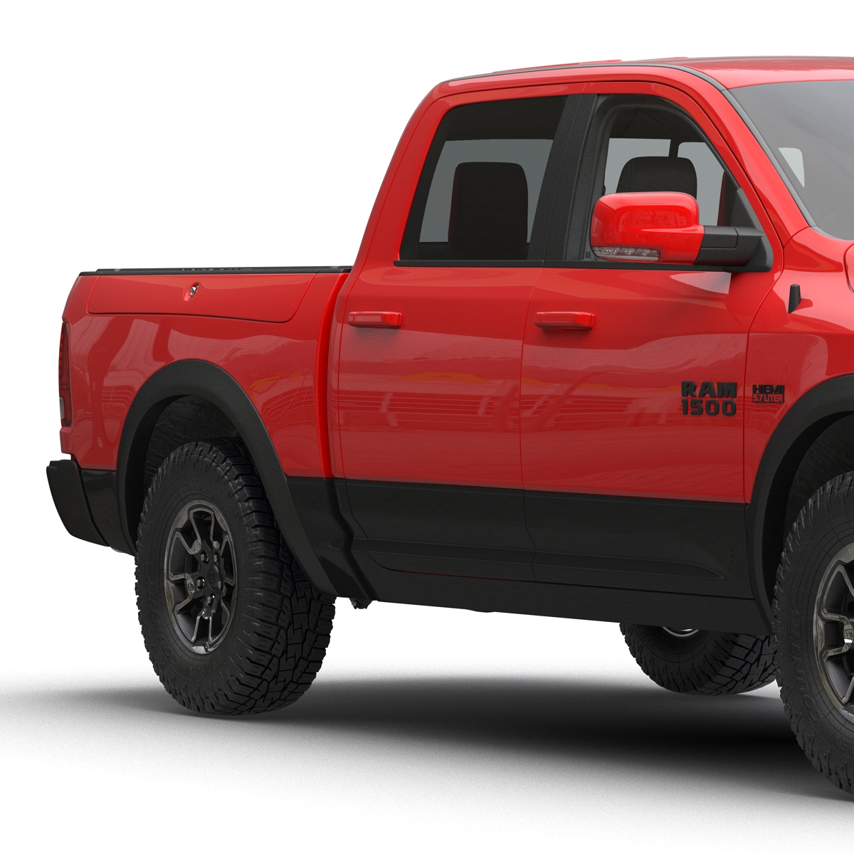 3D Dodge Ram Rebel 2016 Pikup Rigged model