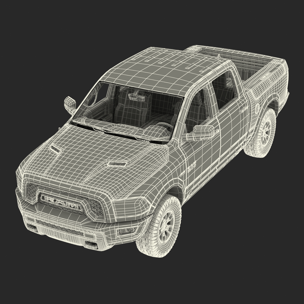 3D Dodge Ram Rebel 2016 Pikup