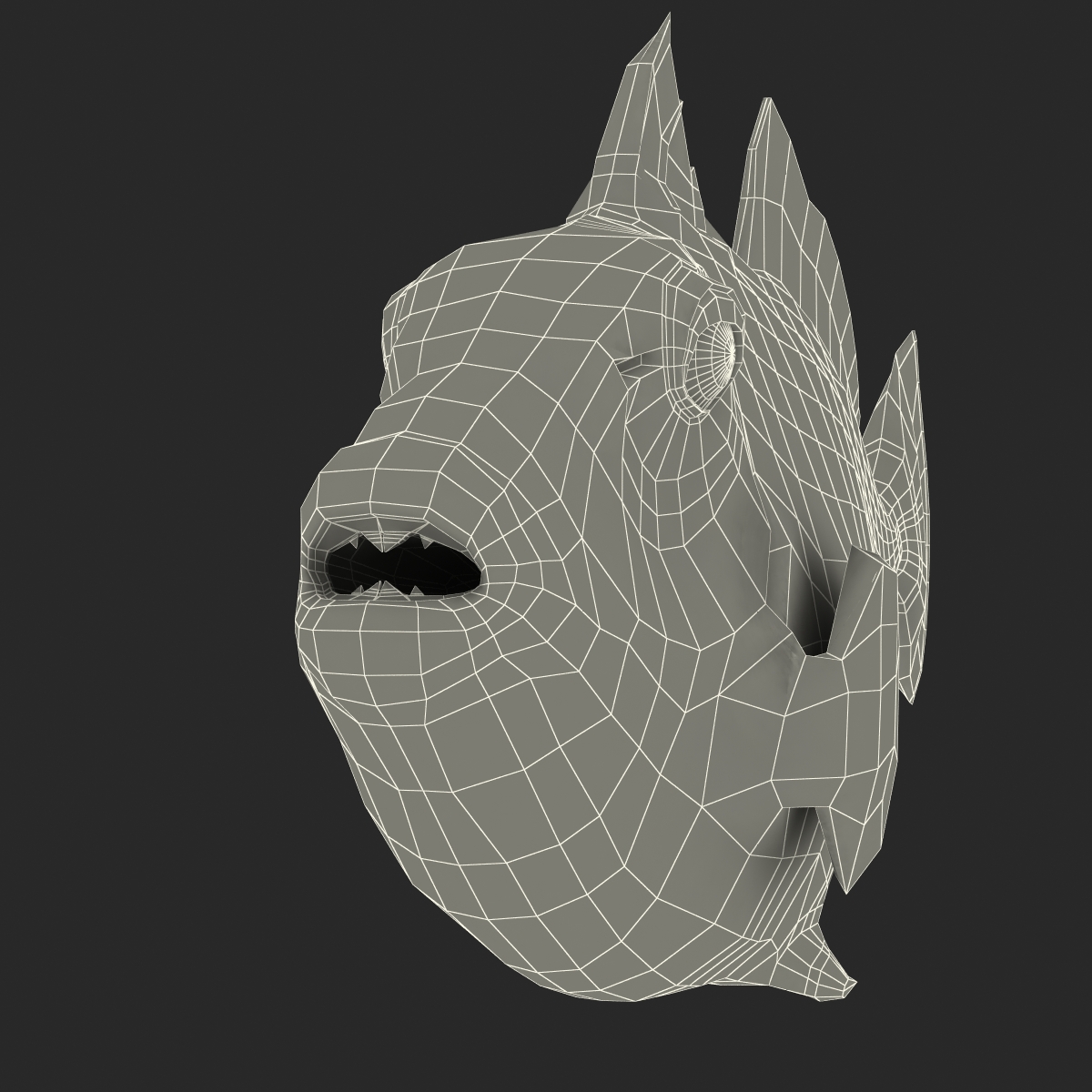 3D model Clown Trigger Fish Rigged