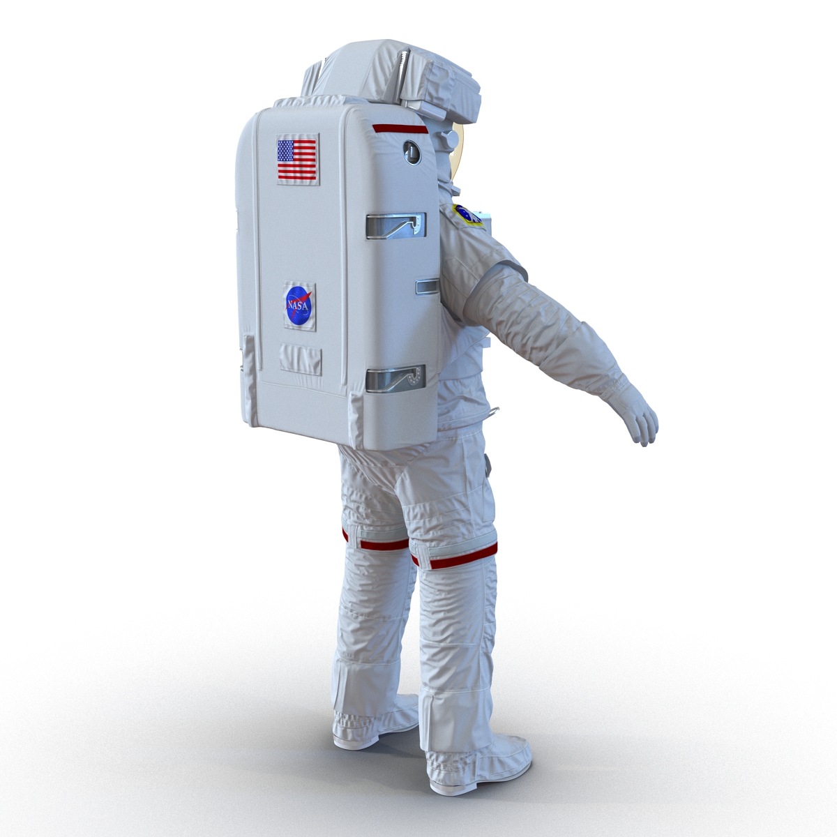 3D model Extravehicular Mobility Unit Rigged