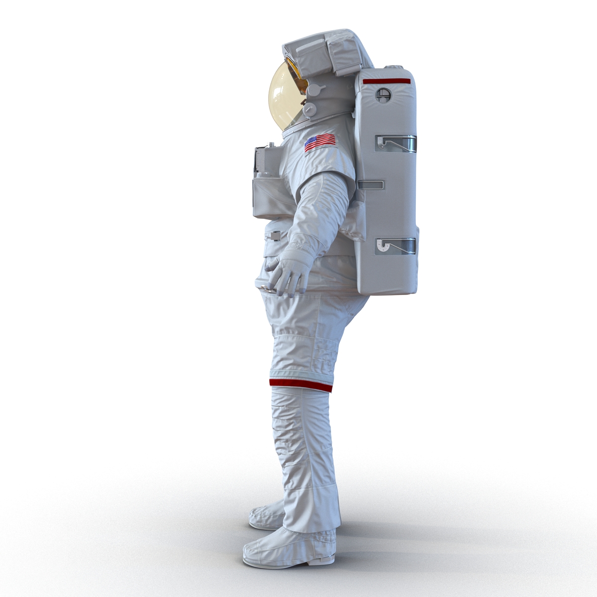 3D model Extravehicular Mobility Unit Rigged