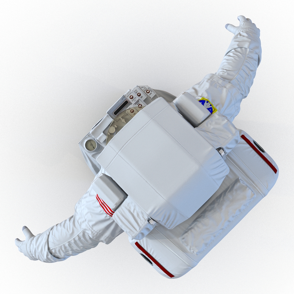 3D model Extravehicular Mobility Unit Rigged