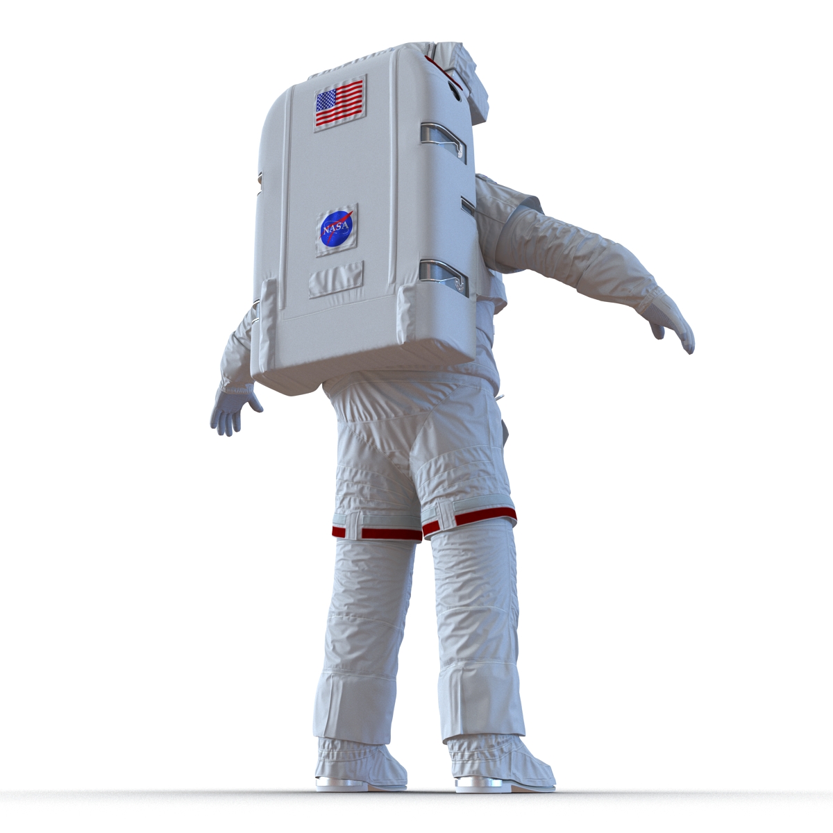 3D model Extravehicular Mobility Unit Rigged