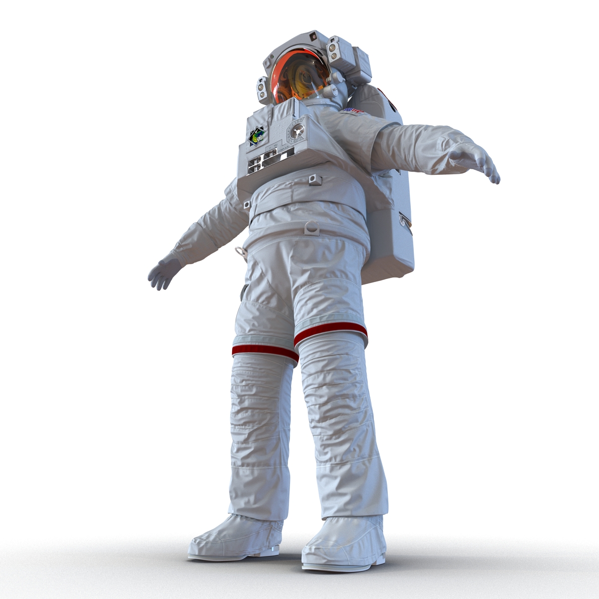 3D model Extravehicular Mobility Unit Rigged