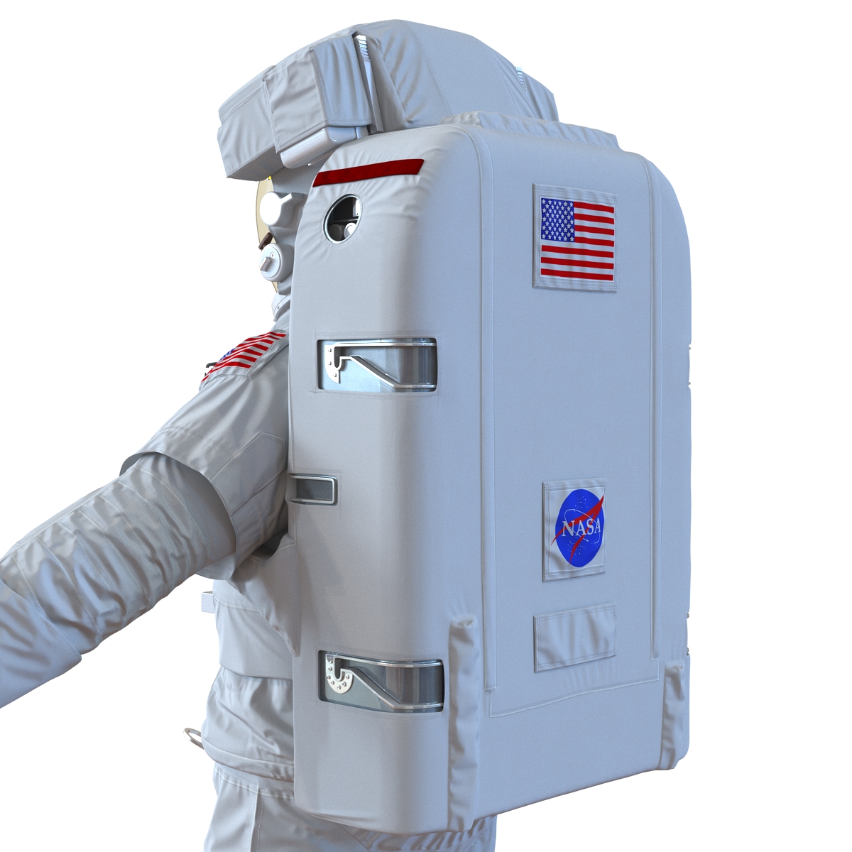 3D model Extravehicular Mobility Unit Rigged