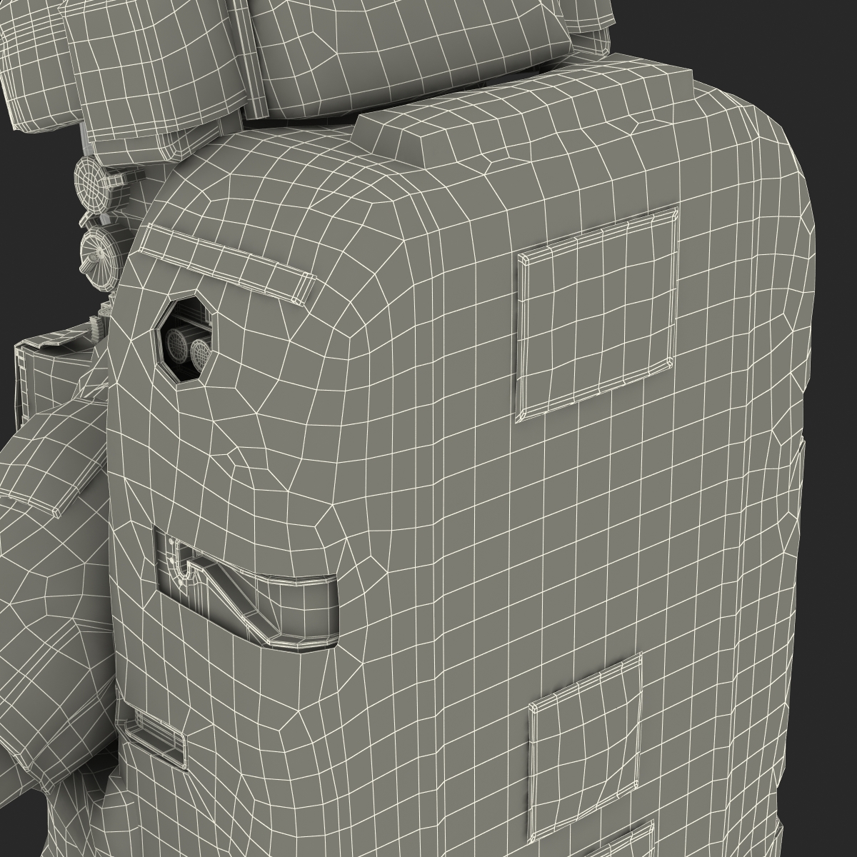 3D model Extravehicular Mobility Unit Rigged