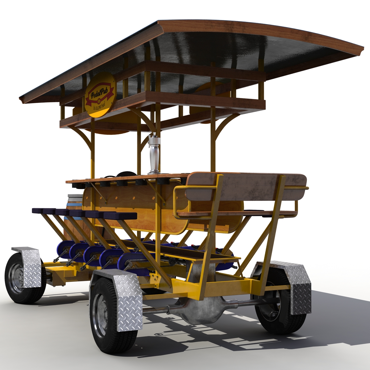 3D Pedal Pub Rigged