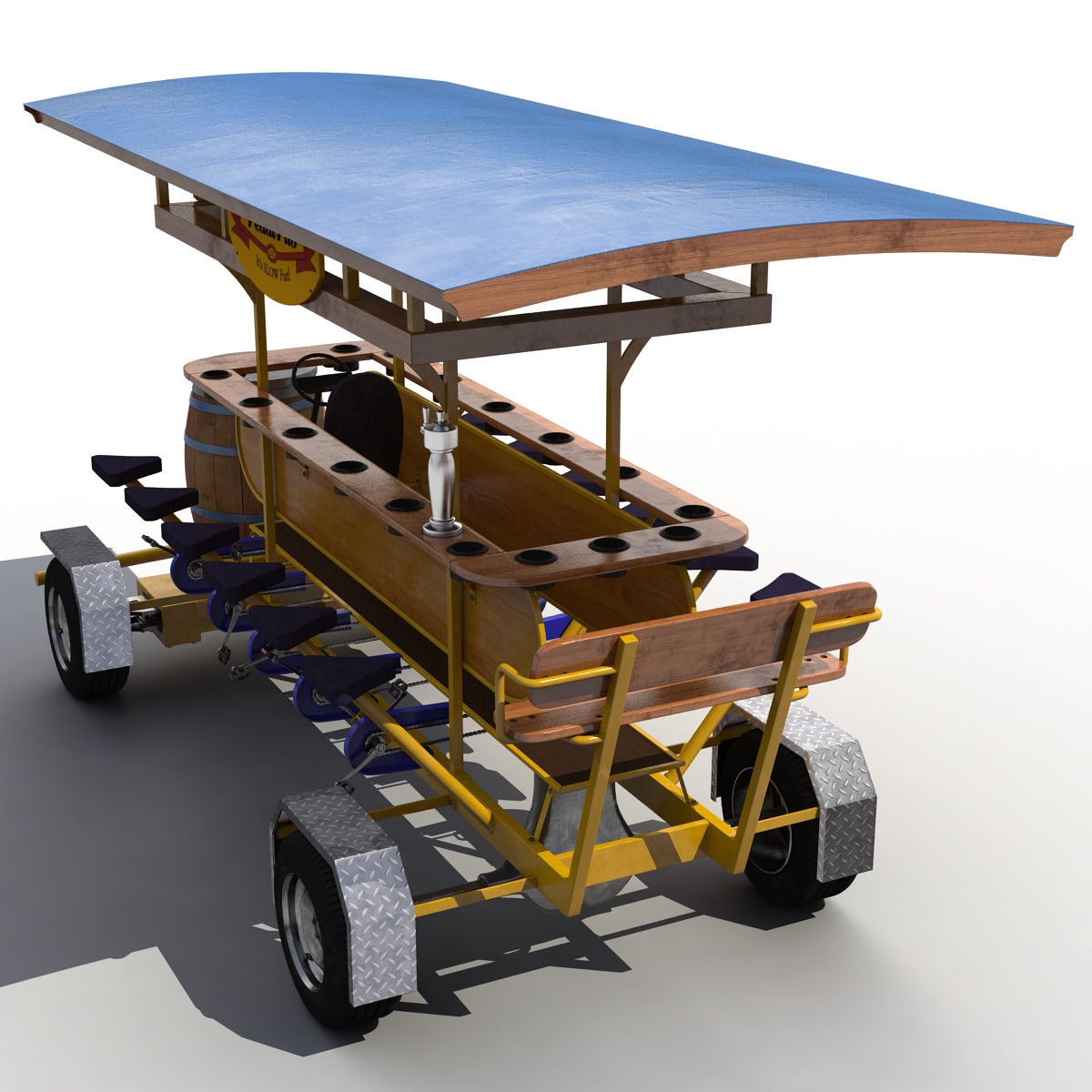 3D Pedal Pub Rigged