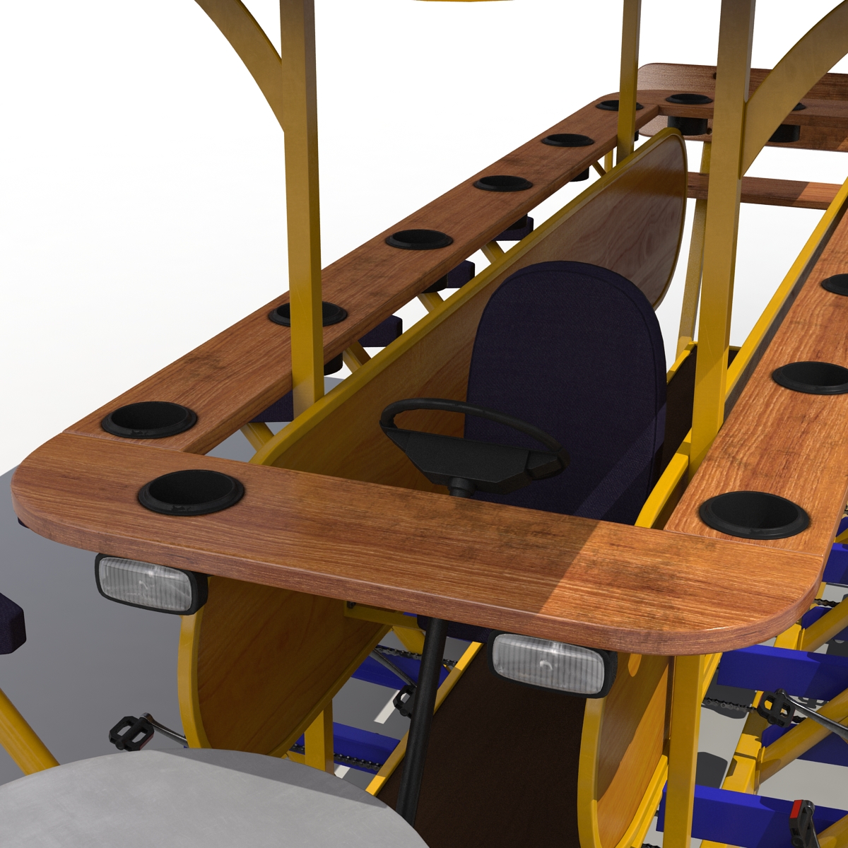 3D Pedal Pub Rigged